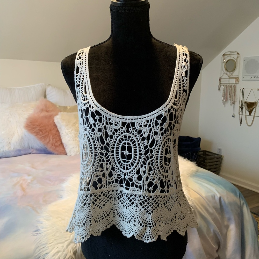 Flowy Lace Tank Top
